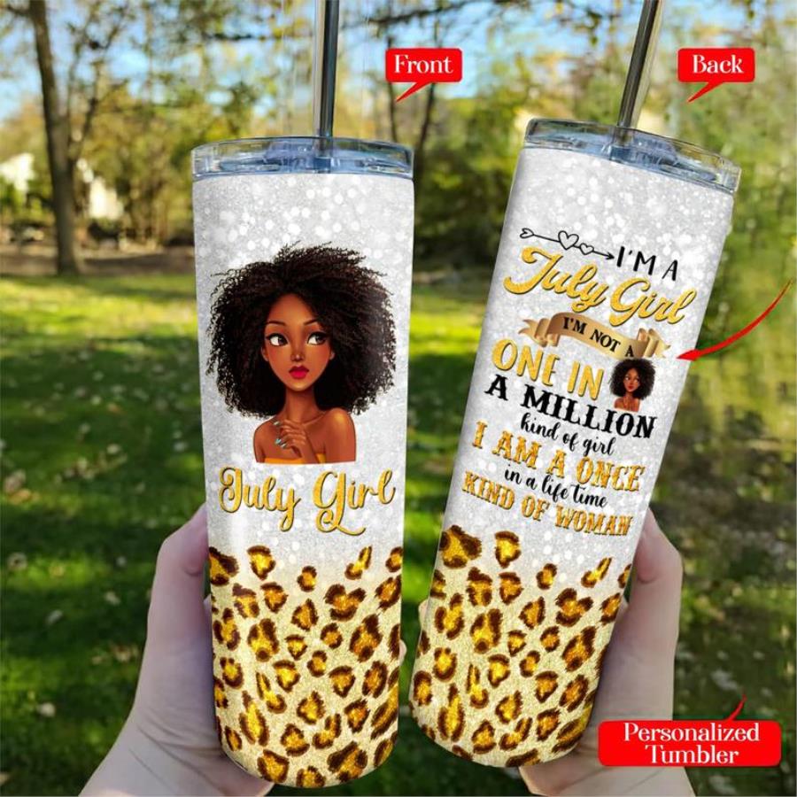 Women Funny Birthday Gifts Personalized Tumbler With Leopard Print